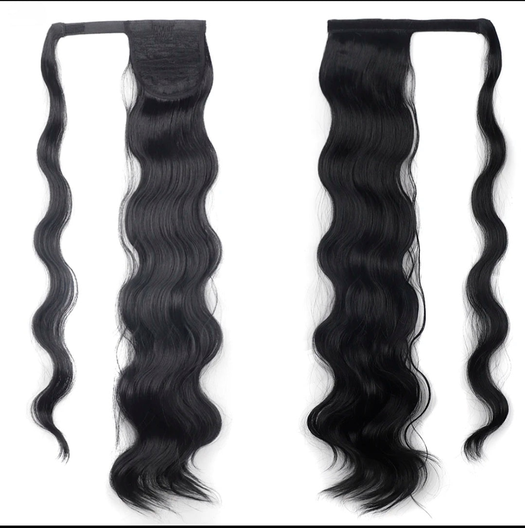 Ponytail Extension Body Wave Human Hair