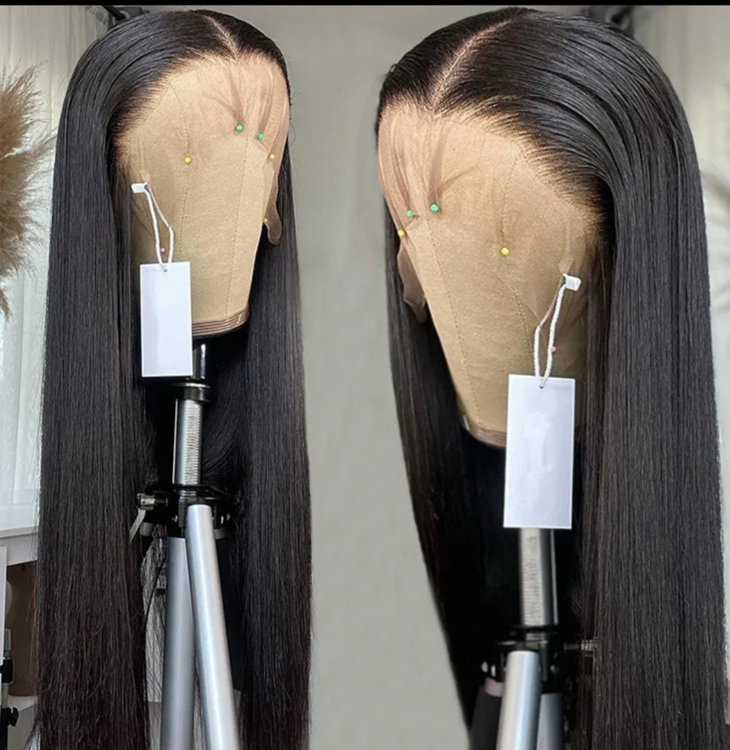 Glueless Ready To Go Lace Wigs Silky Straight Pre Bleached