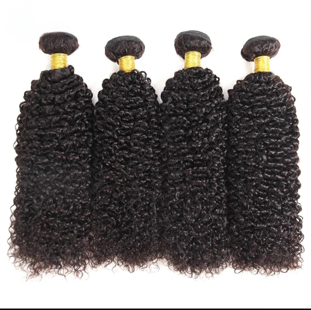Kinky Curly 100% Human Hair Bundle 3 pack