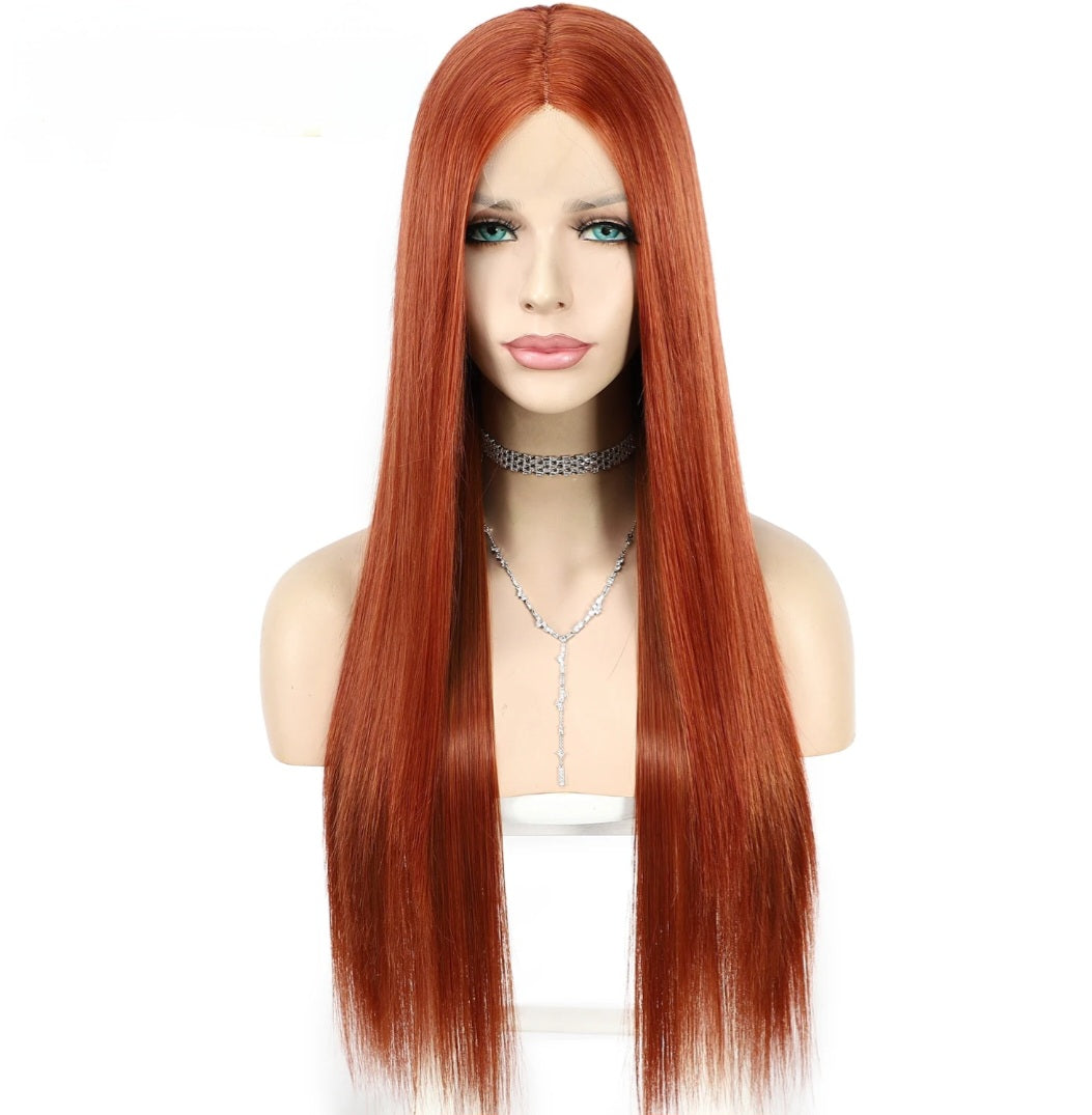 #35 Copper Color Human Hair 13*4 Lace Front Wigs Hot Trends