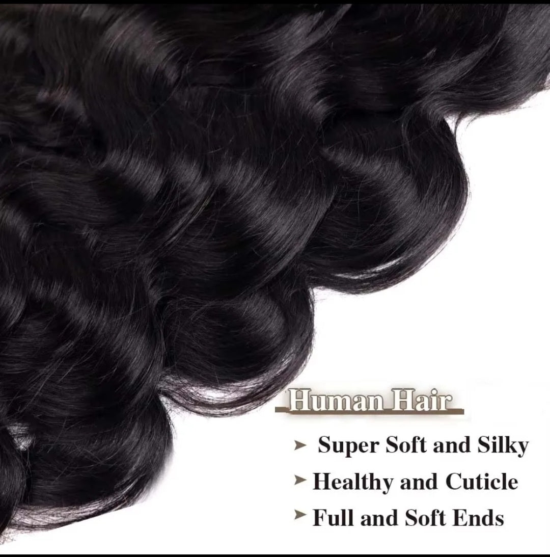 Body Wave Clip-Ins Hair Extensions Clip In Human Hair Extension