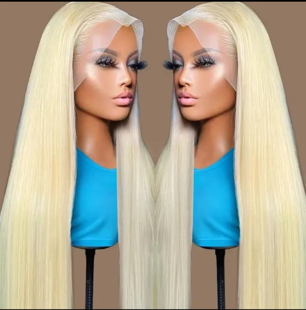 Pure 613 Blonde Straight HD Lace Wigs With Super Natural Baby Hair