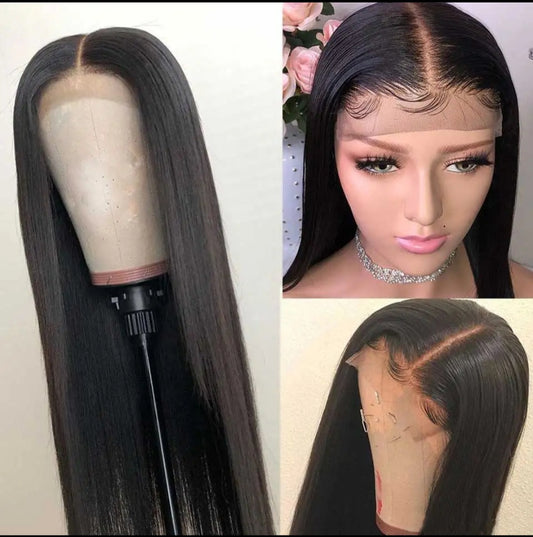 13x6 Full Frontal HD Lace Wigs Skin Melt Straight Human Hair (26-40 inches)