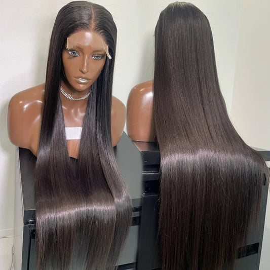Transparent 13x6 Full Lace Front Wig Straight Brazilian Human Hair (Part 1)