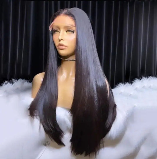 Glueless Ready To Go Lace Wigs Silky Straight Pre Bleached