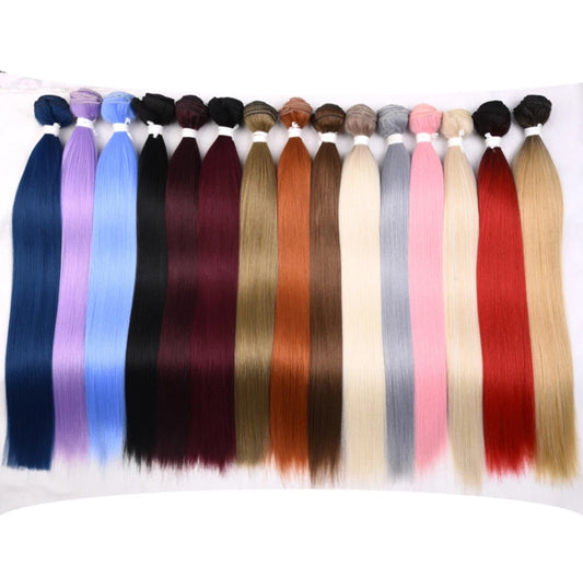 Colored Human Hair Weave Bundles 3 pack