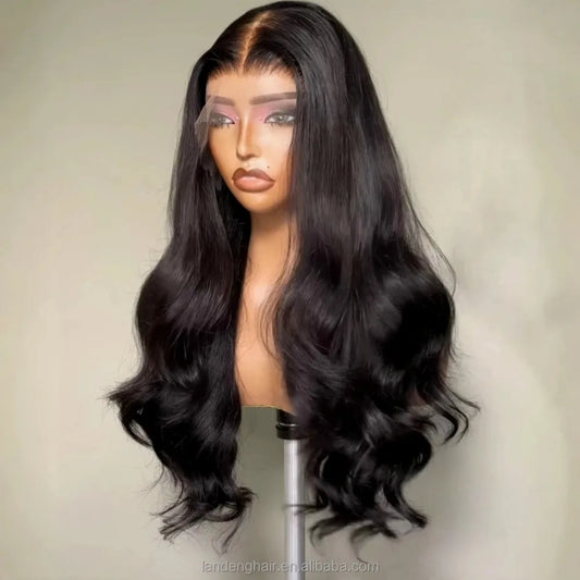 Full Lace Wig Body Wave Brazilian Human Hair Natural Color