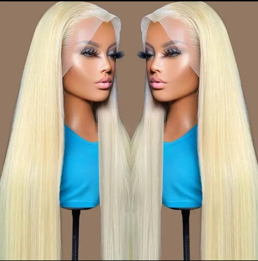 Pure 613 Blonde Straight HD Lace Wigs With Super Natural Baby Hair