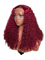 13x6 Lace Wigs Skin Melt Jerry Curly  Hair 99J Color Glueless and preplucked wig - Image 5
