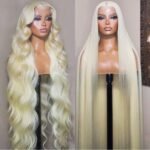 Pure 613 Blonde Straight HD Lace Wigs With Super Natural Baby Hair Long Wigs #613 Body Wave Pre Plucked Blonde Lace Frontal Wigs - Image 5
