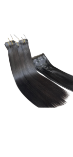 Clip In Human Hair Extension Dark Natural Color - Image 6