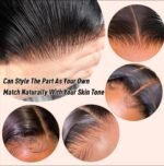 Invisible Water Wave HD Lace Closure Natural Wave Curly Human Hair 5×5 Closure Pre Plucked Closure - Image 3