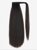 Kinky Straight Ponytail Extension Yaki Straight Long Ponytail Hair - Image 4