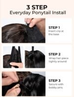 Straight Hair Ponytail Extensions - Image 5