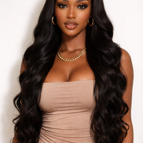 Body Wave Hair  Glueless 13×4 HD Lace Front Wig Brazilian Human Hair Pre Plucked & Bleached