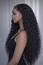 Brazilian Deep Wave 4×4 13×4 Full Frontal 13×6 HD Lace Glueless Wig Bleached Knots Plucked Hairline 200% Density - Image 2