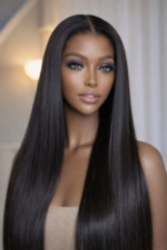 Invisi-Strap 360 Lace Frontal  Straight Human Hair Glueless Wigs Plucked & Bleached 150-250% Density - Image 4