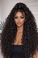 Water Wave Human Hair Glueless Wig 360 HD Lace Pre Plucked & Bleached 150-250% Density - Image 2