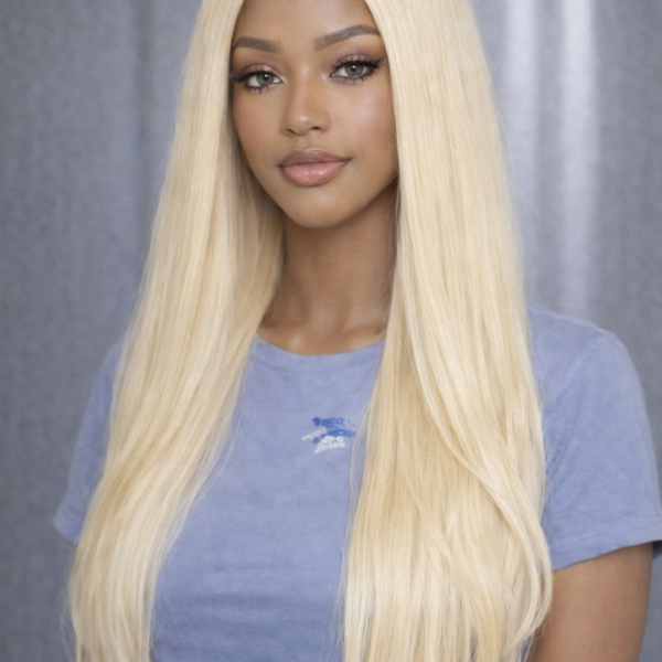 Blonde Hair 613# Color Brazilian Straight Hair 10A 12A Virgin Human Hair 3 Bundles