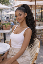 Ponytail Extension Body Wave Human Hair Ponytail With Magic Paste Warp Around