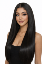 Clip In Human Hair Extension Dark Natural Color