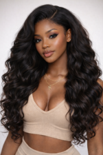 Soft Body Wave Seamless Clip in Human Hair Extensions Hair Pieces 7pcs/set with Free Gift