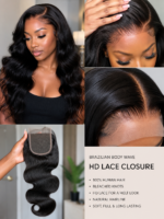 Body Wave HD Lace Closure – Bleached Knots