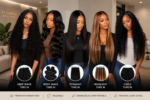 Natural Black #1B Tape-In Human Hair Extensions – Full Head PU Hair Extensions - Image 2