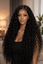 Luxe Deep Wave HD Lace Wig – 200% Density Human Hair