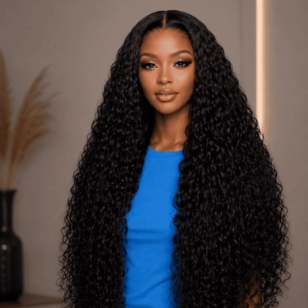 Loose Deep Wave 360 HD Lace Frontal Wig – Pre-Plucked Human Hair Wig