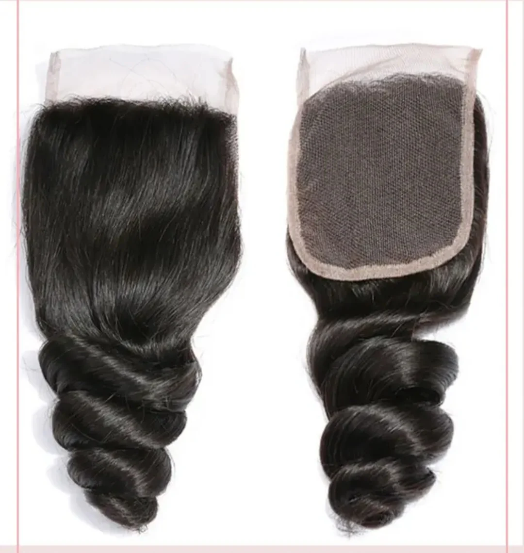Loose wave closure Loose wave closure Brazilian Human Hair Loose Deep Wave 4*4 5*5 6*6 HD Lace Closure 1Pc - Image 1