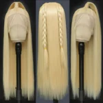 613 Blonde HD Lace Front Wigs Brazilian Straight Human Hair Wigs 150-250% Density - Image 4
