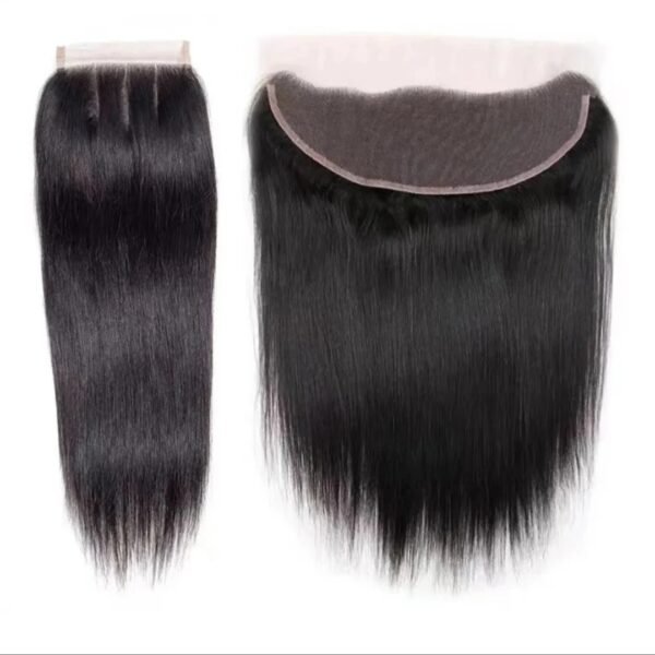 Straight Closure Virgin Hair With Pre-Plucked Baby Hair Brazilian Virgin Hair Closure 13*4,13*6 ,360 Transparent Lace And HD Lace 12-20 Inch In Stock