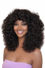 Glueless Bouncy Curly Wig 250% Density Super Bouncy Wand Curl Human Hair 14inches - Image 3