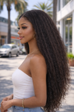 Kinky Straight Hair Peruvian Virgin Hair 3 Bundles Hair Best 10A 12A Grade Human Hair Yaki Straight Hair - Image 2