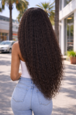 Kinky Straight Hair Peruvian Virgin Hair 3 Bundles Hair Best 10A 12A Grade Human Hair Yaki Straight Hair - Image 3