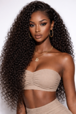 Kinky Curly Hair Weave 3 Bundles Recool Hair 10A 12A Virgin Brazilian Hair Bundles