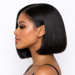 Short Bob 10 inches Wigs Brazilian Straight 13×4 HD Lace Frontal Human Hair Wigs 200% Density - Image 3