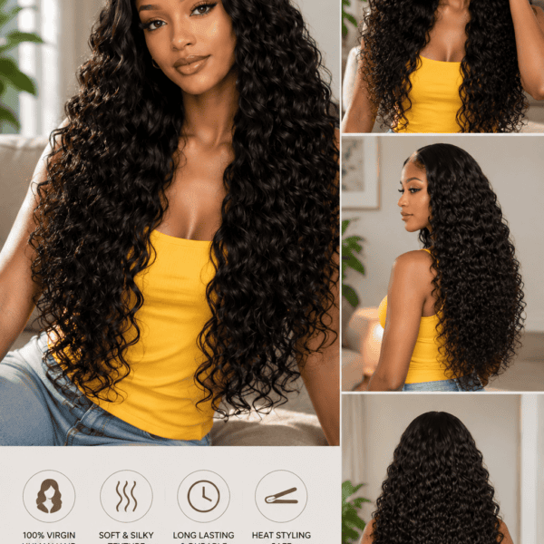 Deep Wave Virgin Hair Bundles