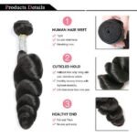 Loose Deep Wave 3 Bundles Human Hair Weave With Closure Brazilian Hair Bundles With Closure - Image 7