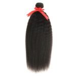 Kinky Straight Hair Peruvian Virgin Hair 3 Bundles Hair Best 10A 12A Grade Human Hair Yaki Straight Hair - Image 5