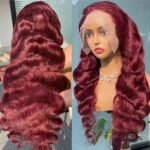 Body Wave Red Wine Wig - Image 3
