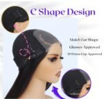 Glueless #35 Ginger Orange Bouncy Curl 13*4 Frontal Wig Short Hair Trends - Image 5