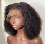 Kinky Curly Wear & Go Glueless Wigs 13×6 HD Lace Human Hair Wigs Pre Bleacked Knots Plucked Hairline 14 Inch. - Image 4