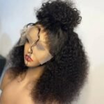 Kinky Curly Wear & Go Glueless Wigs 13×6 HD Lace Human Hair Wigs Pre Bleacked Knots Plucked Hairline 14 Inch. - Image 3