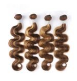 Highlight Honey Blonde Body Wave 3Pcs Bundles with 5×5 HD Lace Closure 100%Human Hair P4/27 Color - Image 6