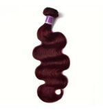 Burgundy Body Wave Bundles With 5×5HD Lace Closure 100% Human Hair - Image 5