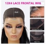 Short Bob Straight Human Hair 13×4 Glueless Lace Closure Wigs 10Inch 1B-99J Color - Image 7