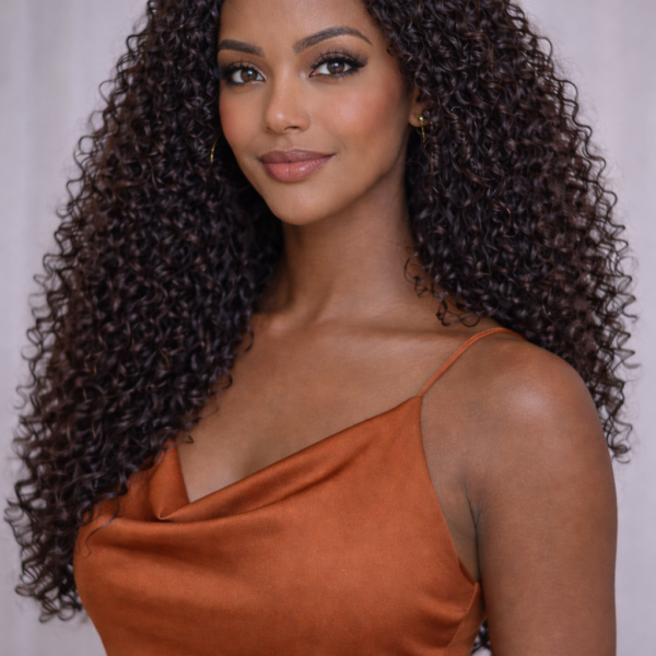 U-Part Jerry Curly Wig Black Curly Wig With Upart Easy Install and Well Melt With Your Own Hair