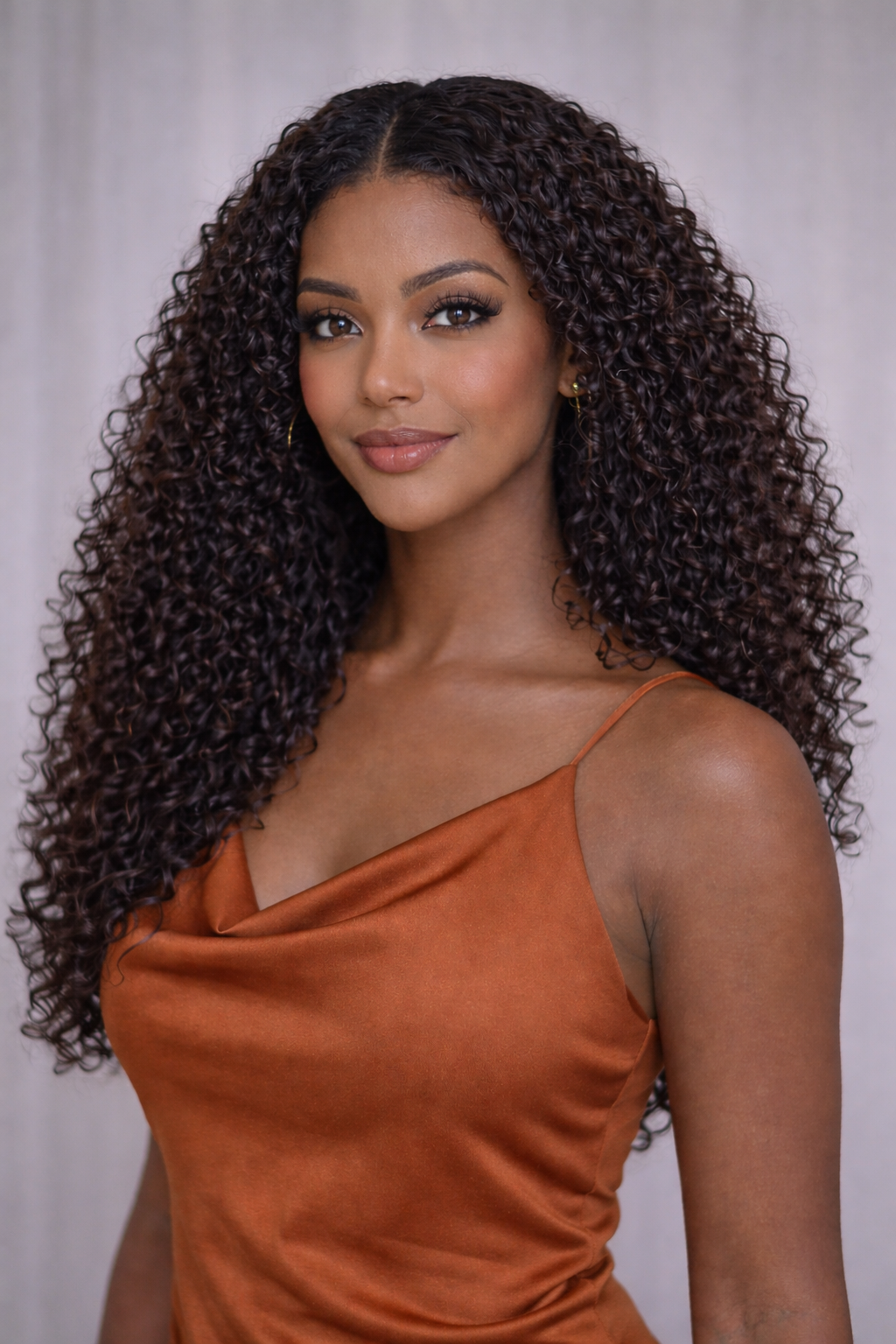 2025/12/1000586864.png U-Part Jerry Curly Wig Black Curly Wig With Upart Easy Install and Well Melt With Your Own Hair - Image 1